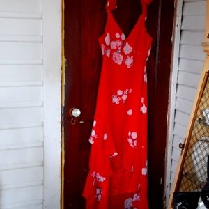 Lulu's sz large high/low maxi dress